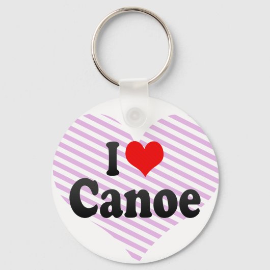 Ik hou van Canoe Sleutelhanger (Voorkant)