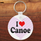 Ik hou van Canoe Sleutelhanger (Voorkant)
