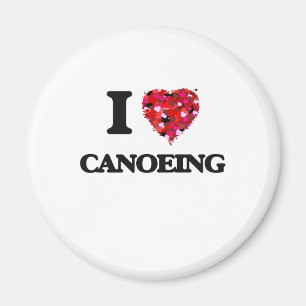 Ik hou van Canoeing Magneet