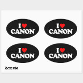 IK HOU VAN CANON OVALE STICKER (Vel)