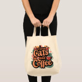 Ik hou van Canvas tas en koffie (Voorkant (product))