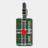 Ik hou van CAPE BRETON Personalized Travel label. Bagagelabel (Voorkant verticaal)