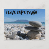 Ik hou van Cape Town Table Mountain Beach Feestdagenkaart (Voorkant)