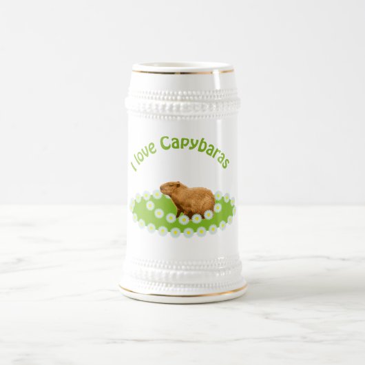 Ik hou van capibara's bierpul (Center)
