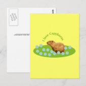 Ik hou van capibara's briefkaart (Voorkant / Achterkant)