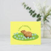 Ik hou van capibara's briefkaart (Staand voorkant)