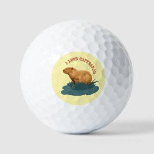 Ik hou van capibara's golfballen