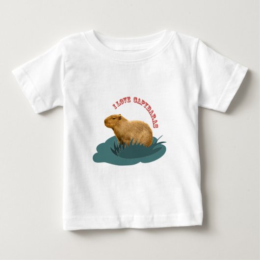 Ik hou van capibara's Knuffel capibara liefhebber (Voorkant)