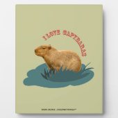Ik hou van capibara's Knuffel capibara liefhebber Fotoplaat (Voorkant)