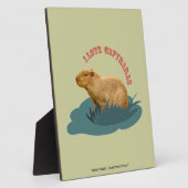 Ik hou van capibara's Knuffel capibara liefhebber Fotoplaat (Zijkant)