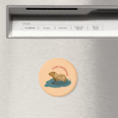 Ik hou van capibara's Knuffel capibara liefhebber Magneet (Insitu (Vaatwasser))