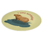 Ik hou van capibara's Knuffel capibara liefhebber Snijplank (Hoek)