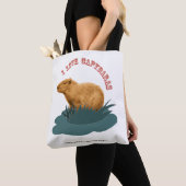 Ik hou van capibara's Knuffel capibara liefhebber Tote Bag (Dichtbij)