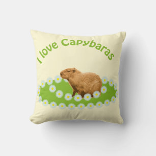 Ik hou van capibara's kussen