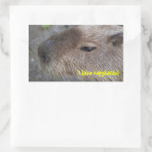 Ik hou van capibara's rechthoekige sticker (Tas)