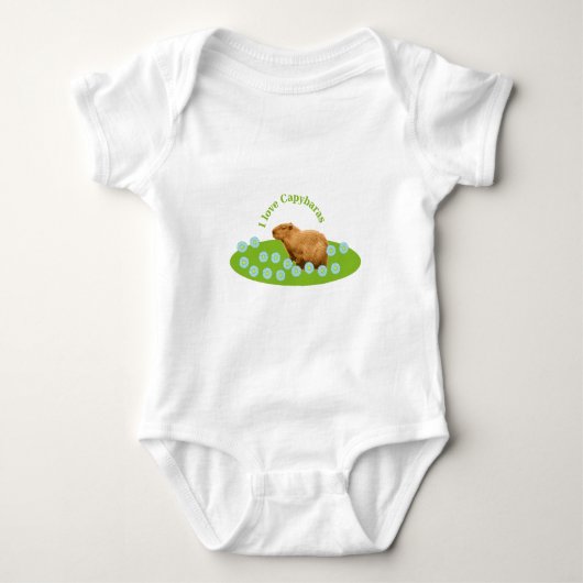 Ik hou van capibara's romper (Voorkant)