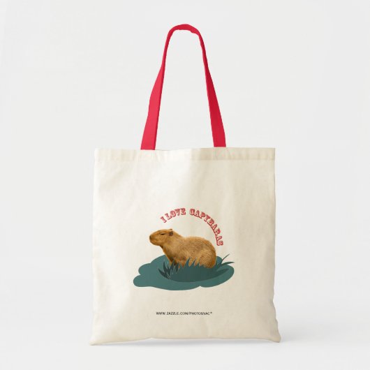 Ik hou van capibara's tote bag (Voorkant)