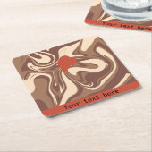 Ik hou van cappuccino kartonnen onderzetters (Schuin)