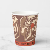 Ik hou van cappuccino papieren bekers (Achterkant)