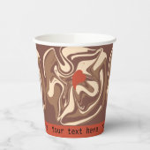 Ik hou van cappuccino papieren bekers (Links)