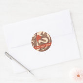 Ik hou van cappuccino ronde sticker (Envelop)