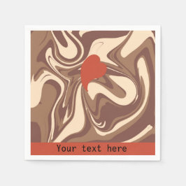 Ik hou van cappuccino servet