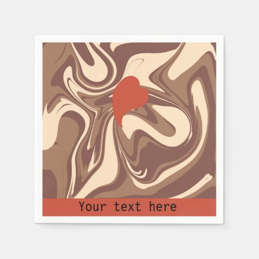 Ik hou van cappuccino servet (Voorkant)