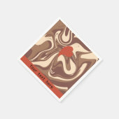 Ik hou van cappuccino servet (Hoek)