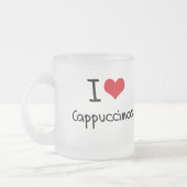 Ik hou van Cappuccinos Matglas Koffiemok (Links)