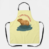 Ik hou van Capybaras All-Over Print Schort (Voorkant)