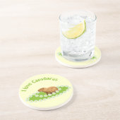 Ik hou van Capybaras Coasters Zandsteen Onderzetter (Zijkant)