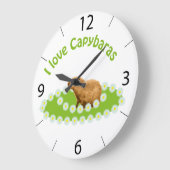 Ik hou van Capybaras Grote Klok (Hoek)