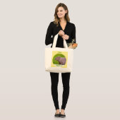 Ik hou van capybaras grote tote bag (Voorkant (model))