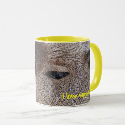 Ik hou van capybaras mok (Voorkant rechts)