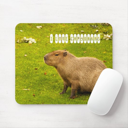 Ik hou van Capybaras Mousepad Muismat (Met muis)