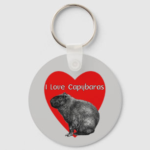Ik hou van Capybaras Sleutelhanger
