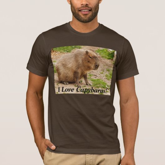 Ik hou van Capybaras! T-shirt (Voorkant)