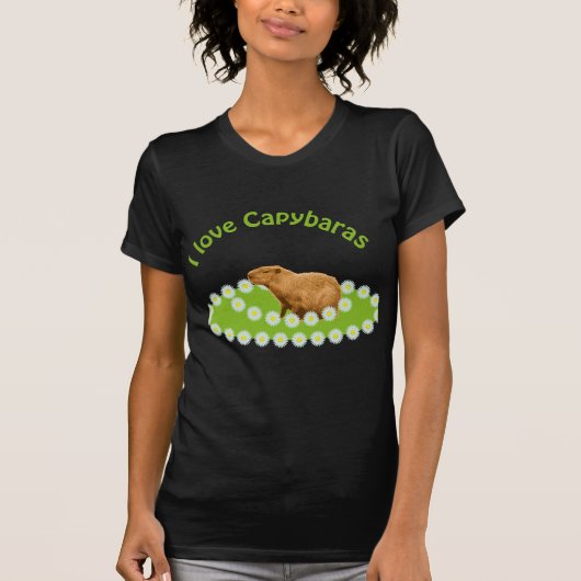 Ik hou van Capybaras T-shirt (Voorkant)