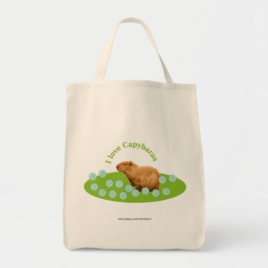 Ik hou van Capybaras Tote Bag (Voorkant)