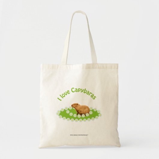Ik hou van Capybaras Tote Bag (Voorkant)