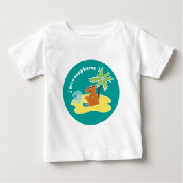 Ik hou van capybara's Tropisch strand kunst