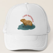 Ik hou van capybaras trucker pet (Voorkant)