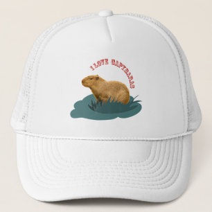 Ik hou van capybaras trucker pet