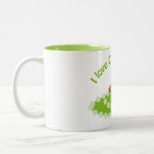 Ik hou van Capybaras Tweekleurige Koffiemok (Links)