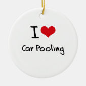 Ik hou van Car Pooling Keramisch Ornament (Voorkant)