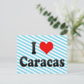 Ik hou van Caracas, Venezuela Briefkaart (Staand voorkant)