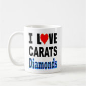 Ik hou van Carats Diamonds Koffiemok (Links)