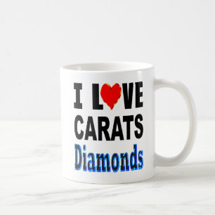 Ik hou van Carats Diamonds Koffiemok