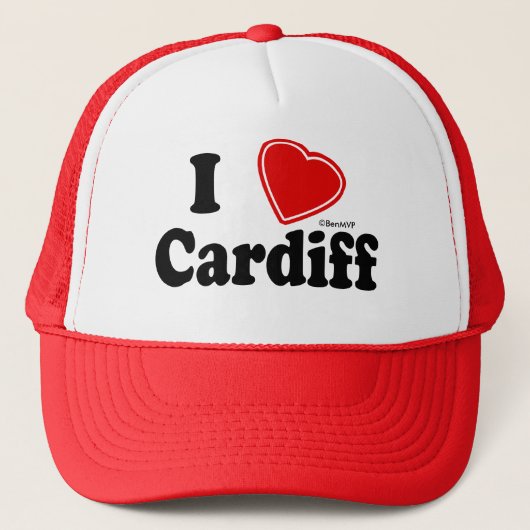 Ik hou van Cardiff Trucker Pet (Voorkant)