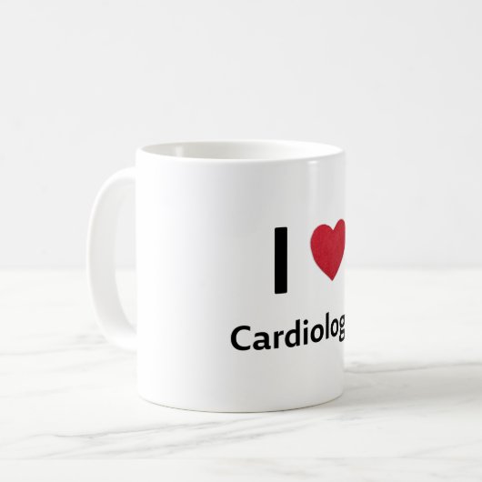 Ik hou van cardioloog koffiemok (Voorkant links)